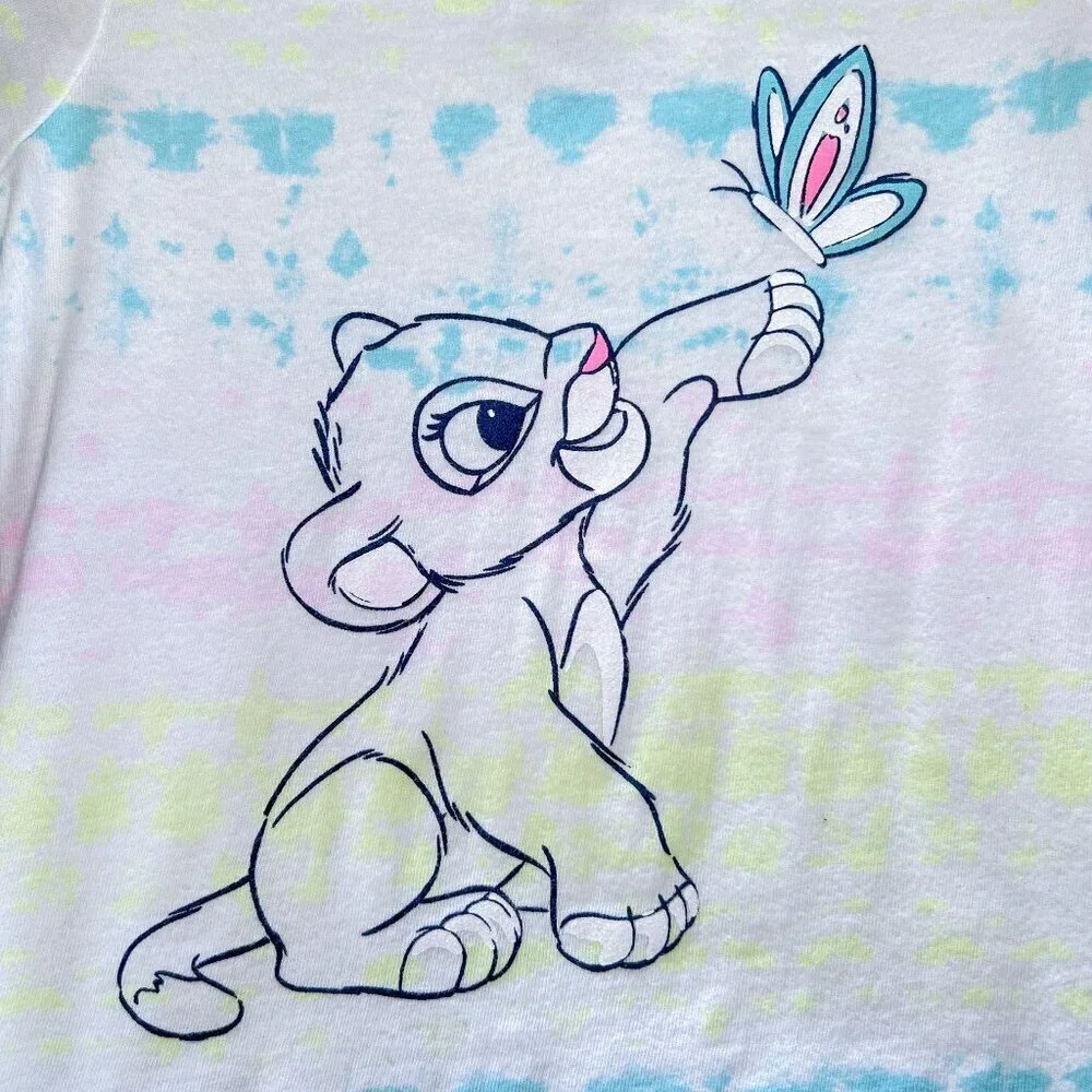 Disney Baby Girls Tee Shirt | 18 Months | Lion King Nala Graphic | Tie Dye